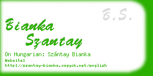 bianka szantay business card